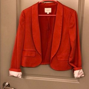 Orange LOFT blazer